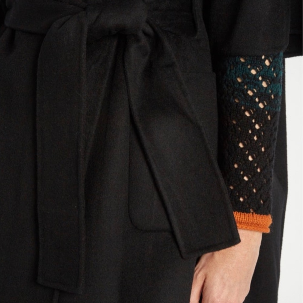 NWT DVF Belted Cape coat w/sleeves (XS/S/SP) - Picture 5 of 15